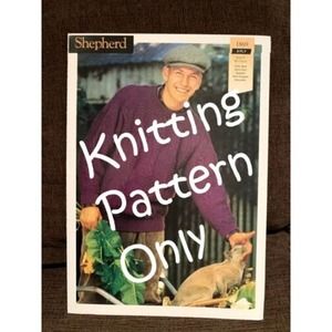 New Shepherd 1869 8 Ply crew neck semi-Aran Pullover Sweater Knitting Pattern